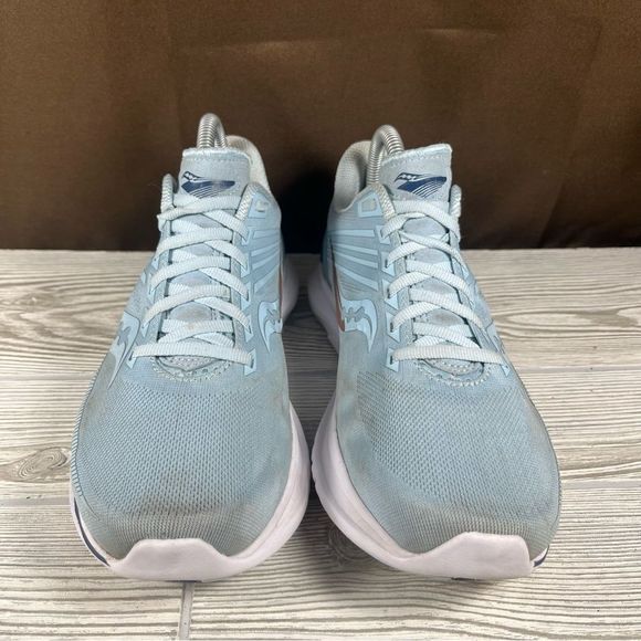 Saucony Kinvara 12 Womens Light Blue Running Shoe Athletic Sneaker Size 9 - Picture 2 of 9